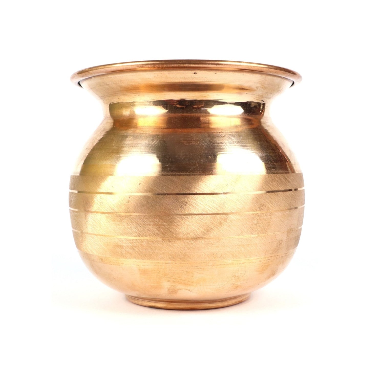 ASHIRWAD Pure Copper Luxury Lota – Sacred Kalash Pot for Hindu Pooja, Arti & Daily Worship