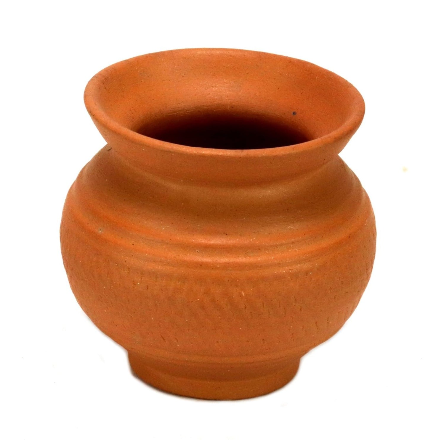 Ashirwad Clay Kalash 2.6 x 2.6 inch – Traditional Terracotta Earthen Pot for Puja, Wedding, Griha Pravesh & Ceremonies