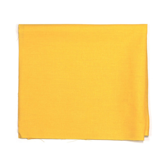 ASHIRWAD Pure Cotton Orange Yellow Poplin Cloth – Fabric for Hindu Puja, Aasan, Rituals, Coconut & Shankh Covering